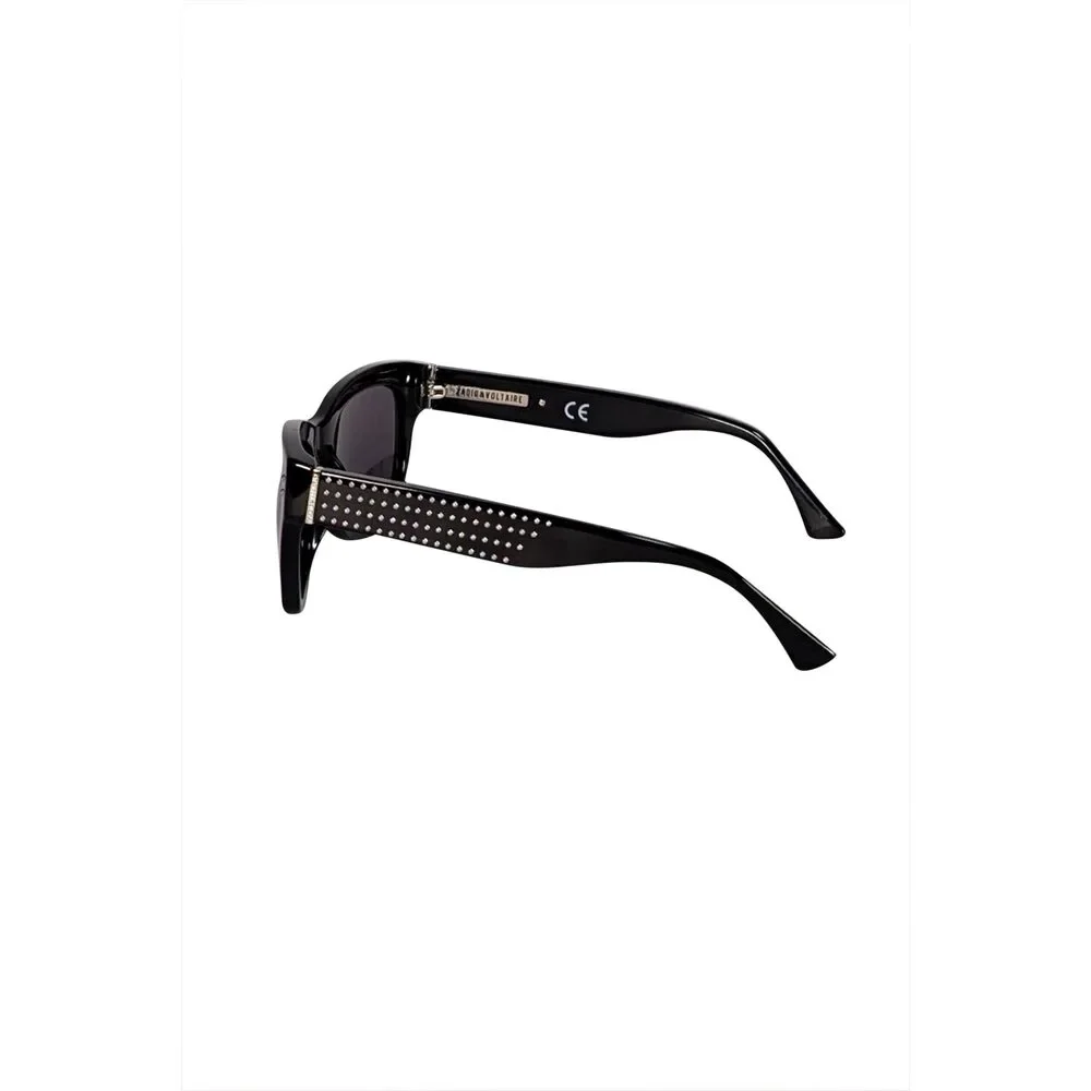 Zadig & Voltaire - Black Silver Studded Trim Sunglasses